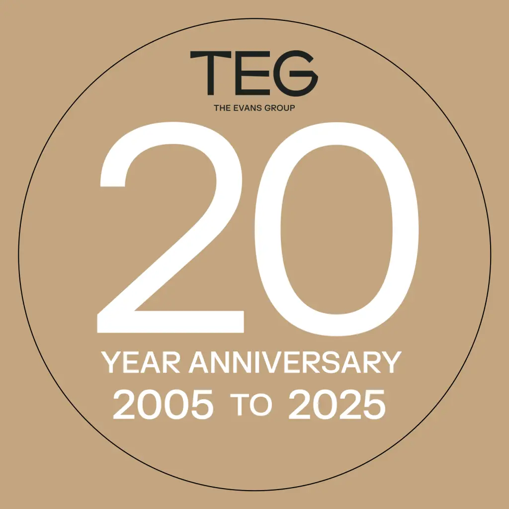 TEG – 20 Years in Business Badge